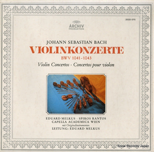 MELKUS, EDUARD bach; violinkonzerte bwv1041-1043 2533075
