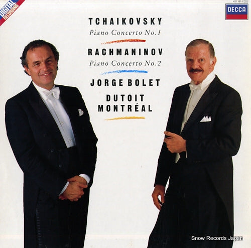 BOLET, JORGE tchaikovsky; piano concerto no.1 / rachmaninov; piano concerto no.2 421181-1