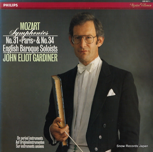 GARDINER, JOHN ELIOT mozart; symphonies no.31 "paris" & no,34 420937-1