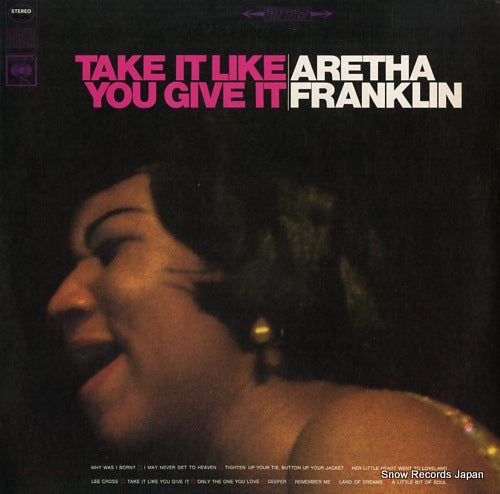 FRANKLIN, ARETHA take it like you give it C10725