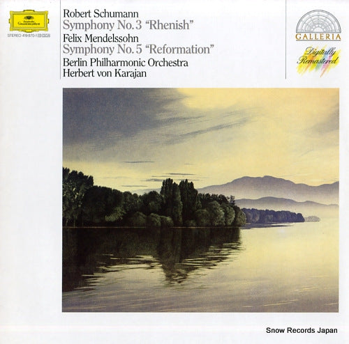KARAJAN, HERBERT VON schumann; symphony no.3 "rhenish" / mendelssohn; symphony no.5 "reformation" 419870-1