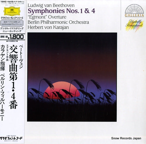 KARAJAN, HERBERT VON beethoven; symphonies nos.1 & 4 18MG4648 / 419048-1