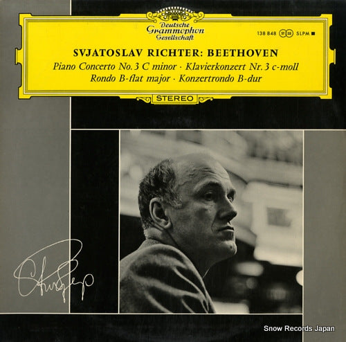 RICHTER, SVJATOSLAV beethoven; piano concerto no.3 c minor / rondo b-flat major 138848SLPM