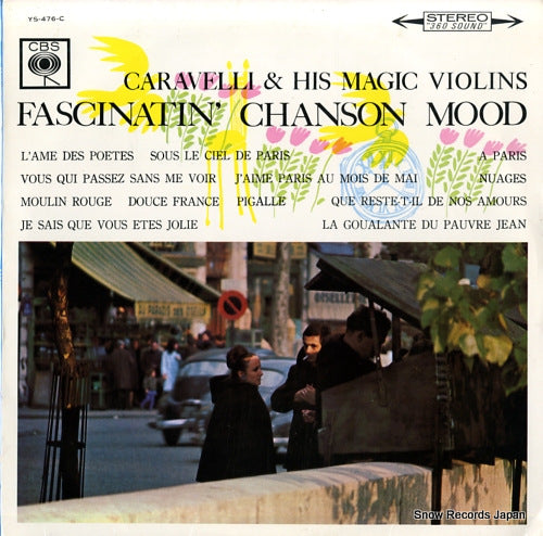 CAARVELLI AND HIS MAGIC VIOLINS fascinatin' chanson mood YS-476-C