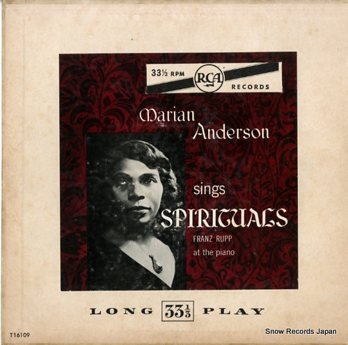 ANDERSON, MARIAN marian anderson sings spirituals T16109