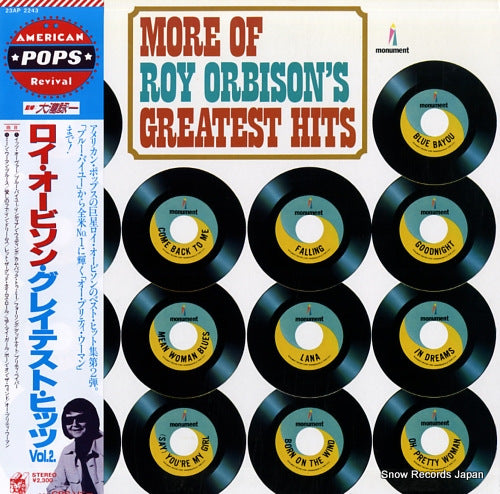 ORBISON, ROY more of roy orbison's greatest hits vol.2 23AP2243