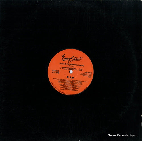 B.A.C. seduce me (the reconstruction mix) EZS-7575