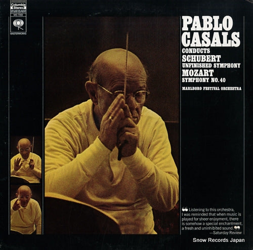 CASALS, PABLO mozart; symphony no.40 in g minor, k. 550 MS7262