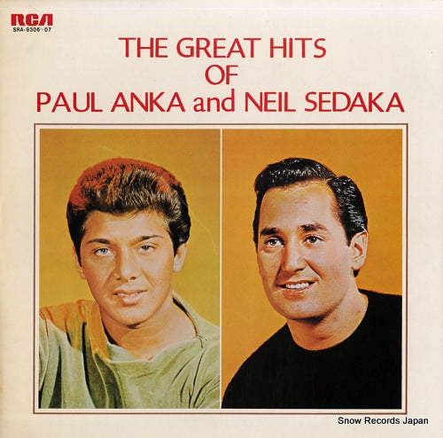 ANKA, PAUL / NEIL SEDAKA the great hits of paul anka and neil sedaka SRA-9306