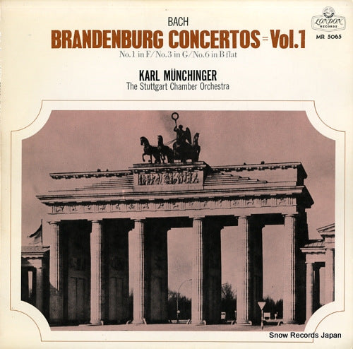 MUNCHINGER, KARL bach; brandenburg concertos vol.1 MR-5065