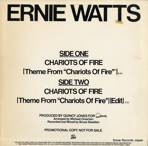 WATTS, ERNIE chariots of fire PRO-A-995