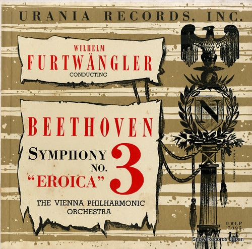 FURTWANGLER, WILHELM beethoven; symphony no.3 "eroica" URLP7095