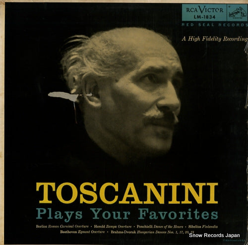 TOSCANINI, ARTURO toscanini plays your favorites LM-1834