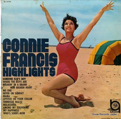 FRANCIS, CONNIE connie francis highlights SL-5056