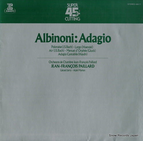 PAILLARD, JEAN-FRANCOIS albinoni; adagio 45E-7