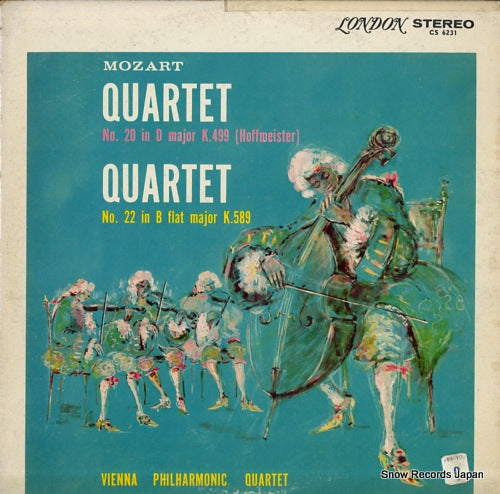 VIENNA PHILHARMONIC QUARTET mozart; quartet in d majorbk.499 CS6231