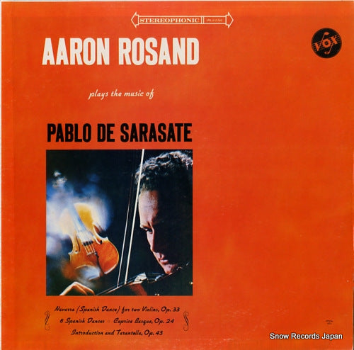 ROSAND, AARON plays the music of pablo de sarasate STPL512.760