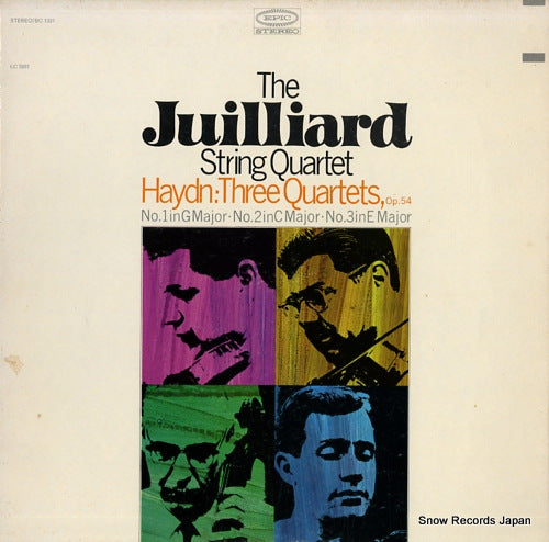 JUILLIARD STRING QUARTET, THE haydn; three quartets,op54 no.1 & 2 & 3 BC1331