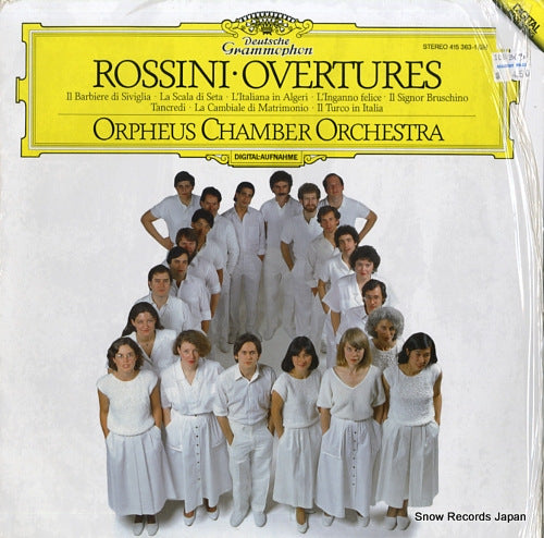 ORPHEUS CHAMBER ORCHESTRA rossini; overtures 415363-1