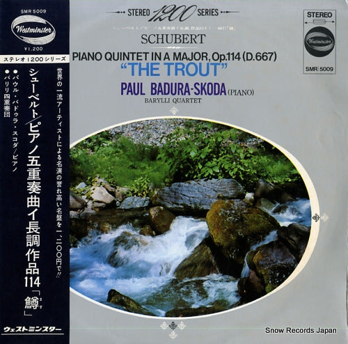 BADURA-SKODA, PAUL schubert; piano quintet in a major, op.114 (d.667) "the trout" SMR5009