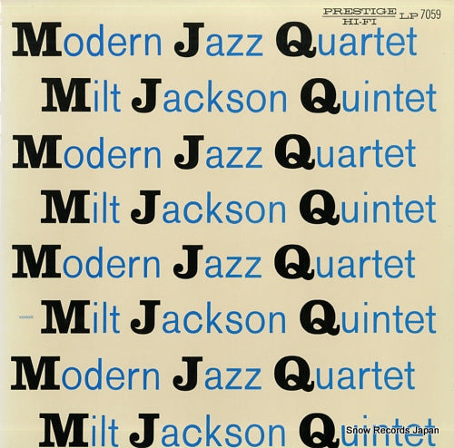 MODERN JAZZ QUARTET, THE / MILT JACKSON mjq SMJ-6598