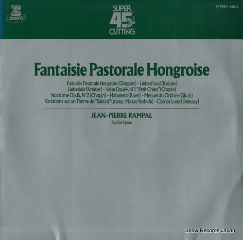 RAMPAL, JEAN-PIERRE fantaisie pastorale hongroise 45E-3