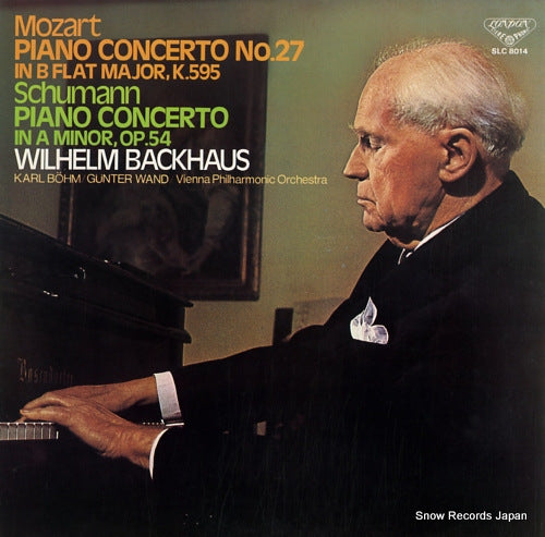 BACKHAUS, WILHELM mozart; piano concerto no.27 in b flat major, k.595 SLC8014