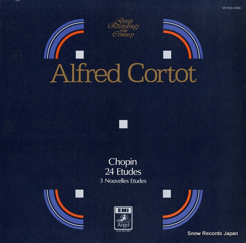 CORTOT, ALFRED chopin; 24 etudes / 3 nouvelles etudes GR-70025