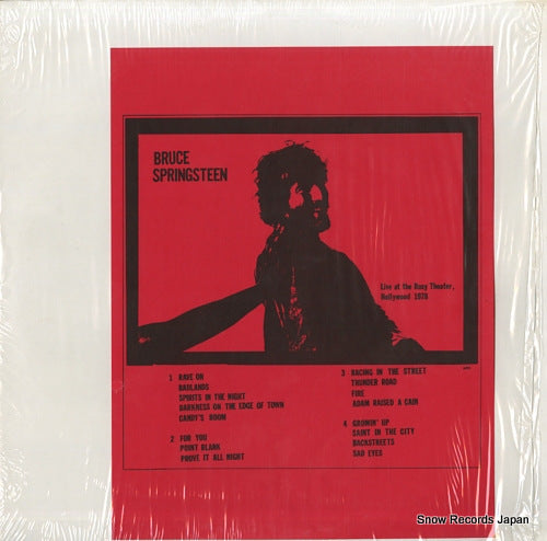 SPRINGSTEEN, BRUCE live at the roxy theater, hollywood 1978 6895