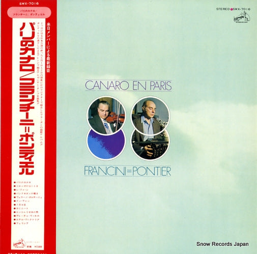 FRANCINI=PONTIER canaro en paris SWX-7016