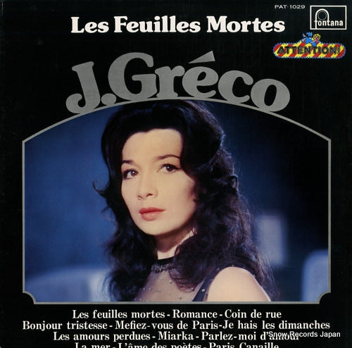 GRECO, JULIETTE les feuilles mortes PAT-1029