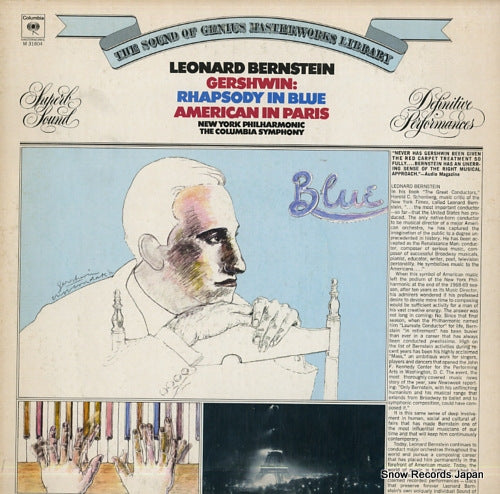 BERNSTEIN, LEONARD gershwin; rhapsody in blue M31804