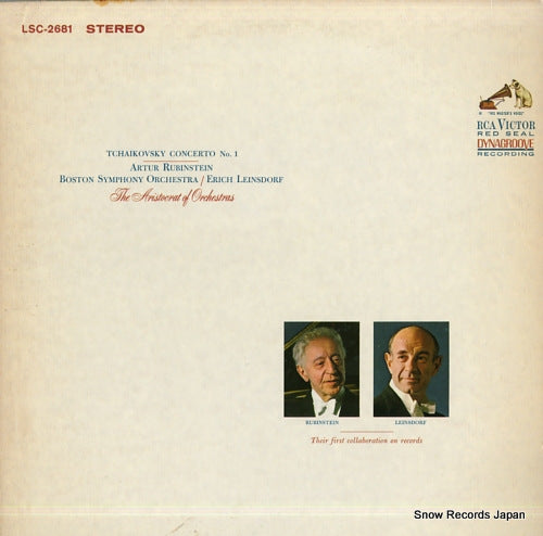 RUBINSTEIN, ARTHUR tchaikovsky; concerto no.1 LSC-2681
