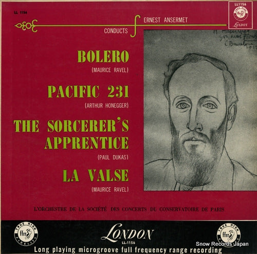 ANSERMET, ERNEST ravel; bolero / honegger; pacific 231 LL1156