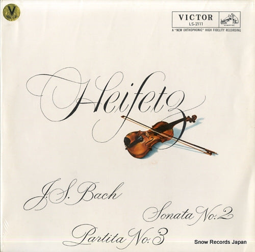 HEIFETZ, JASCHA bach; sonata no.2 in a minor & partita no.3 LS-2111
