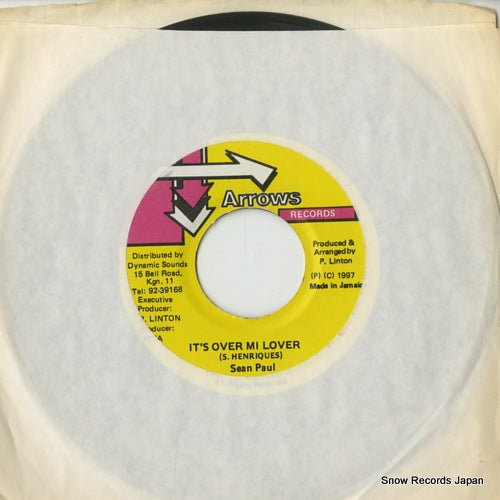 PAUL, SEAN it's over mi lover 97032101