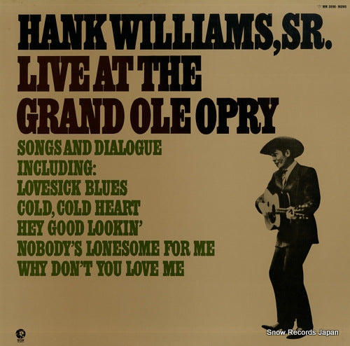 WILLIAMS, HANK live at the grand ole opry MM2098