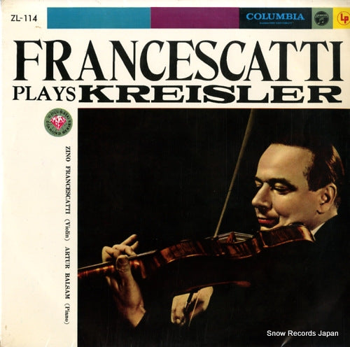 FRANCESCATTI, ZINO plays kreisler ZL-114