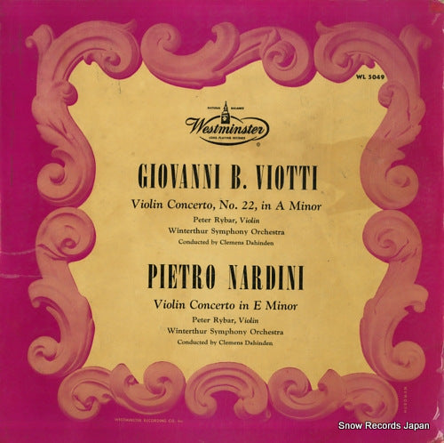 RYBAR, PETER viotti; violin concerto, no.22, in a minor WL5049