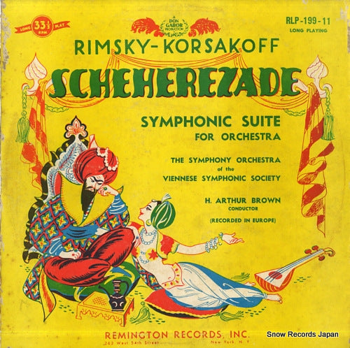 BROWN, HINE ARTHUR korsakoff; scheherezade symphonic suite RLP-199-11