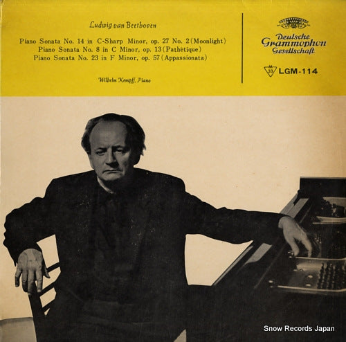 KEMPFF, WILHELM beethoven; piano sonata no.14 in c-sharp minor, op.27 no.2 "moonlight" LGM-114