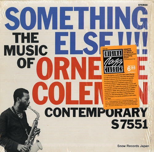 COLEMAN, ORNETTE something else!!! the music of ornette coleman OJC-163