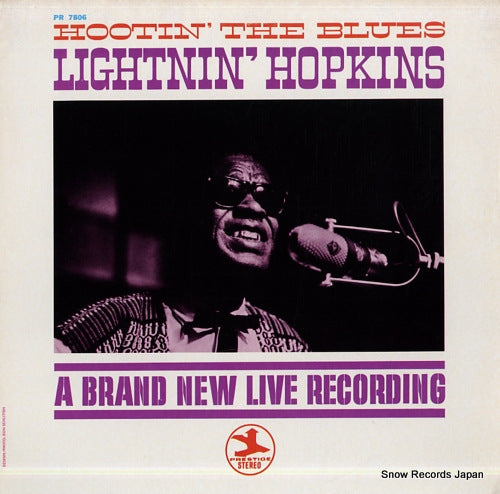 HOPKINS, LIGHTNIN hootin' the blues PR7806