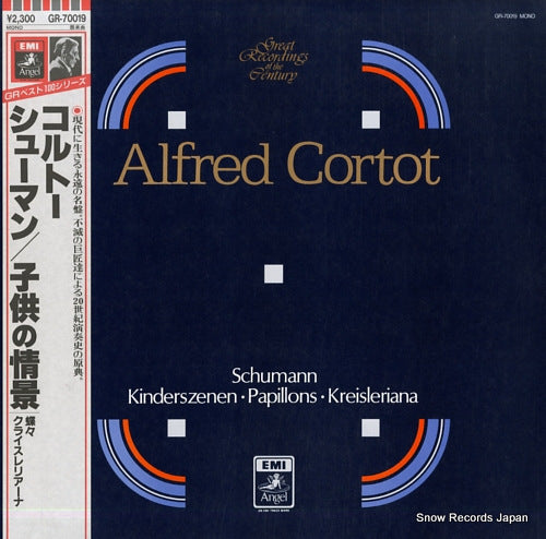 CORTOT, ALFRED schumann; kinderszenen / papillons / kreisleriana GR-70019