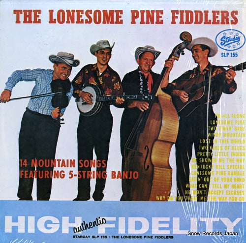 LONESOME PINE FIDDLERS, THE 14 mountain songs featuring 5-string banjo SLP155