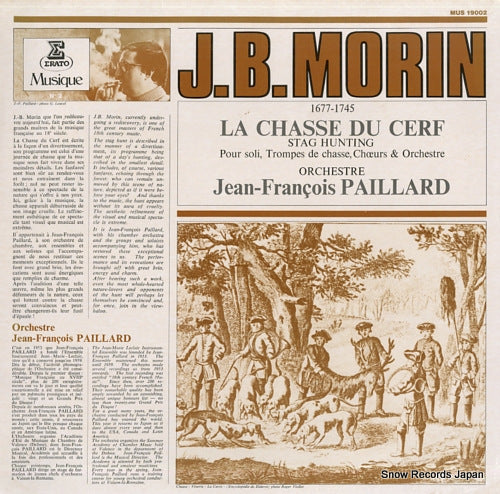PAILLARD, JEAN-FRANCOIS morin; la chasse du cerf MUS19002