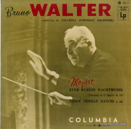 WALTER, BRUNO mozart; eine kleine nachtmusik / three german dances ZL-1