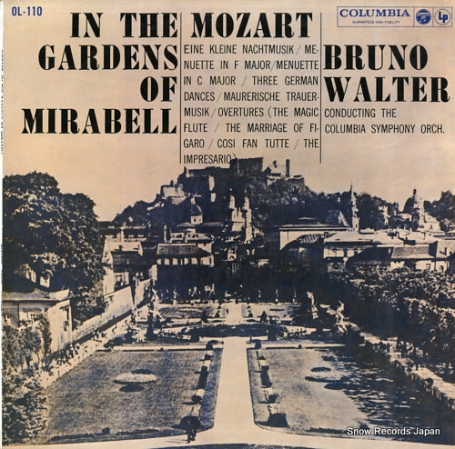 WALTER, BRUNO mozart; in the gardens of mirabell OL-110