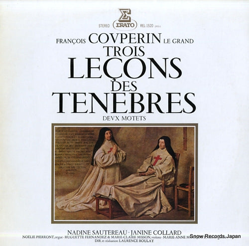 BOULAY, LAURENCE couperin; trois lecons des tenebres REL-1520