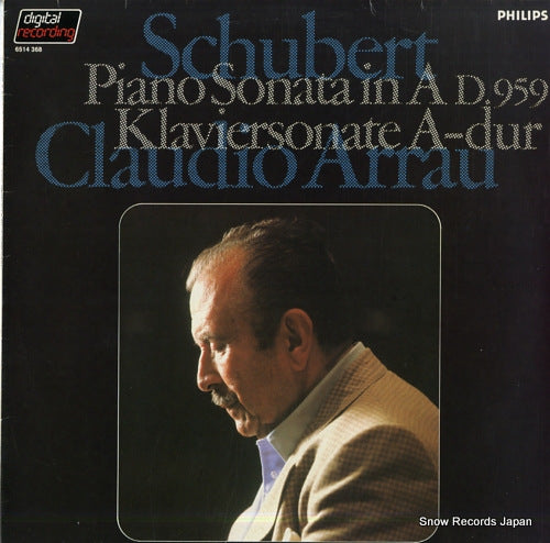 ARRAU, CLAUDIO schubert; piano sonata in a d.959 6514368